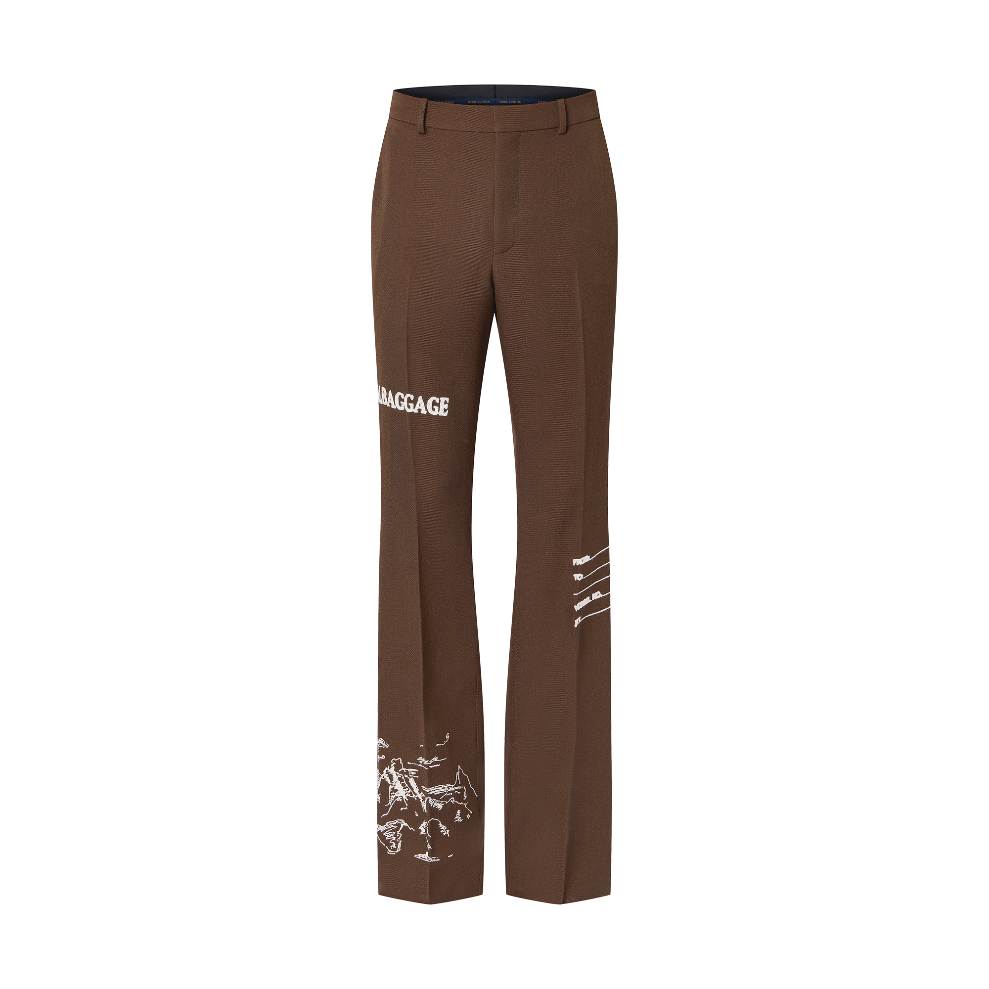 Embroidered Tailored Wool Pants ReadytoWear LOUIS VUITTON